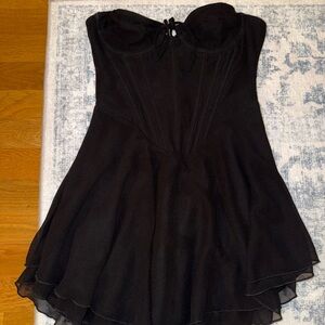 Princess Polly Black Strapless Mini Dress